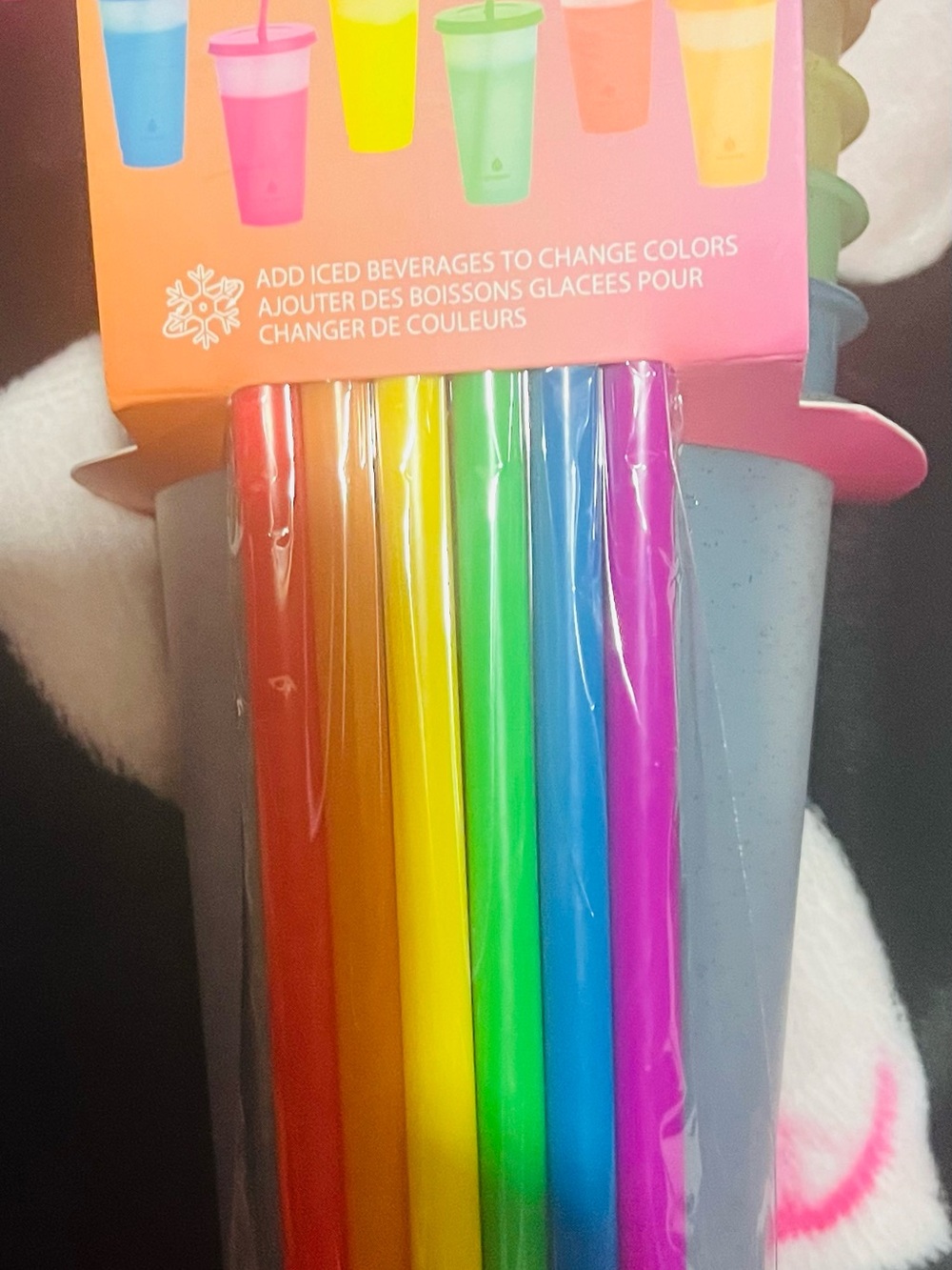 Anna Rainbow Color-Changing Reusable Straws